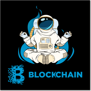 Blockchain coin Crypto coin Crytopcurrency Posters and Art